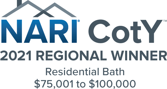 Design-Build Bathroom Remodel NARI CotY Award 2021  Residential Winner